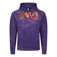 Cloud Purple Peace Love Cats Vintage Hoodie - Jasminsmagicworld
