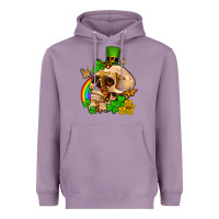 Lavender St. Patrick's boho skull Heavyweight Hoodie - OliviaCreatesArt