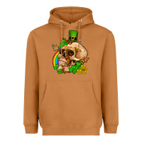 Meerkat St. Patrick's boho skull Heavyweight Hoodie - OliviaCreatesArt