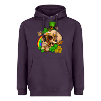 Plum St. Patrick's boho skull Heavyweight Hoodie - OliviaCreatesArt