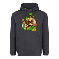 Smoke St. Patrick's boho skull Heavyweight Hoodie - OliviaCreatesArt
