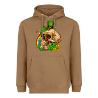 Toasted Coconut St. Patrick's boho skull Heavyweight Hoodie - OliviaCreatesArt