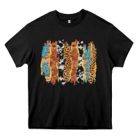 Black western brushstrokes Heavy Core Tee - AdoDesignShop