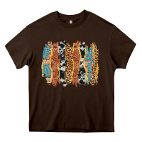 Chocolate Brown western brushstrokes Heavy Core Tee - AdoDesignShop