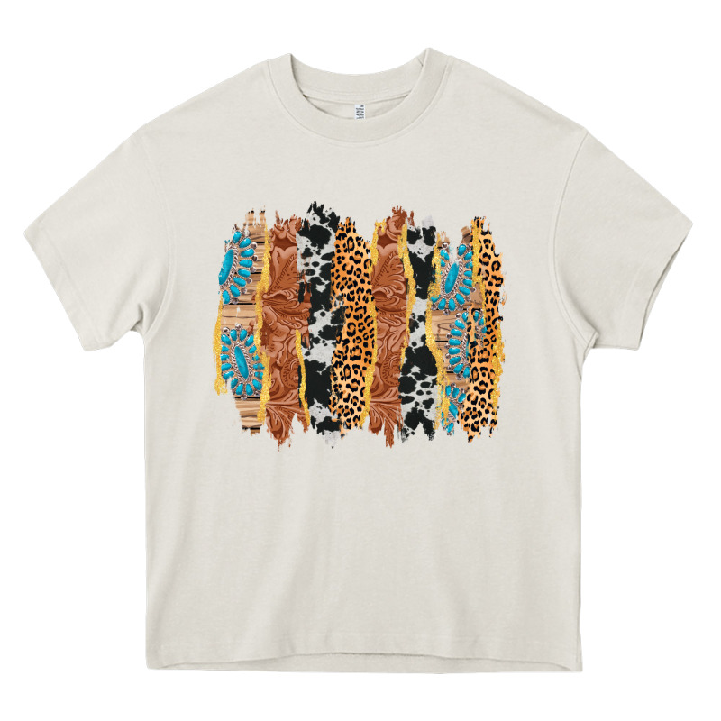 Western Brushstrokes Heavy Core Tee by AdoDesignShop | Teevron