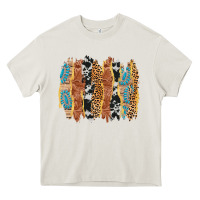 Cream western brushstrokes Heavy Core Tee - AdoDesignShop
