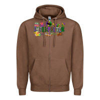 Chestnut interpreter mardi gras Zipper Hoodie - CowGirlArtShop