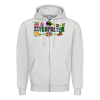 Dove Grey interpreter mardi gras Zipper Hoodie - CowGirlArtShop