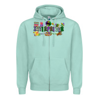 Seafoam interpreter mardi gras Zipper Hoodie - CowGirlArtShop