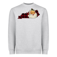 Heather Grey Kentucky Santa Ho Ho Heavyweight Sweatshirt - Bettercallsaul