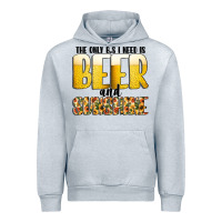 Heather Grey The Only c B s I NeedIs Beer And Sunshine Urban Hoodie - CowhideDigitalArt