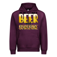 Mauve Wine The Only c B s I NeedIs Beer And Sunshine Urban Hoodie - CowhideDigitalArt