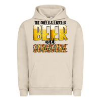 Pigment French Oak The Only c B s I NeedIs Beer And Sunshine Urban Hoodie - CowhideDigitalArt
