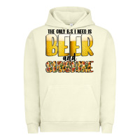 Pigment Pistachio The Only c B s I NeedIs Beer And Sunshine Urban Hoodie - CowhideDigitalArt