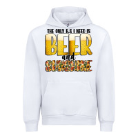 White The Only c B s I NeedIs Beer And Sunshine Urban Hoodie - CowhideDigitalArt