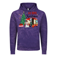 Cloud Purple merry christmas camper Vintage Hoodie - MaliasSmallBusiness