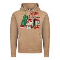 Vintage Coffee merry christmas camper Vintage Hoodie - MaliasSmallBusiness