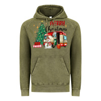 Vintage Olive merry christmas camper Vintage Hoodie - MaliasSmallBusiness