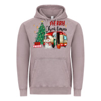 Vintage Zinc merry christmas camper Vintage Hoodie - MaliasSmallBusiness
