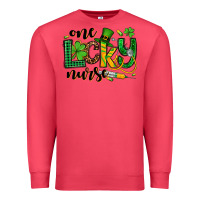 Cardinal St. Patrick's Day One lucky Nurse Premium Sweatshirt - OliviaCreatesArt