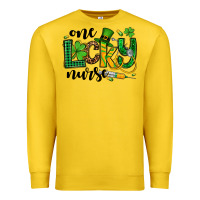 Lemon St. Patrick's Day One lucky Nurse Premium Sweatshirt - OliviaCreatesArt