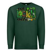 Sports Green St. Patrick's Day One lucky Nurse Premium Sweatshirt - OliviaCreatesArt