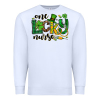 St. Patrick's Day One Lucky Nurse Premium Sweatshirt | Teevron