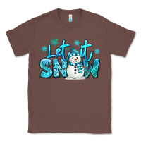 Chestnut let it snow winter snowman Classic Tee - MaliasSmallBusiness