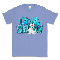 Colony Blue let it snow winter snowman Classic Tee - MaliasSmallBusiness