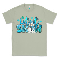 Matcha let it snow winter snowman Classic Tee - MaliasSmallBusiness