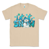 Mushroom let it snow winter snowman Classic Tee - MaliasSmallBusiness