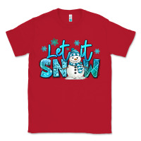 Red let it snow winter snowman Classic Tee - MaliasSmallBusiness