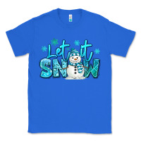 True Royal let it snow winter snowman Classic Tee - MaliasSmallBusiness
