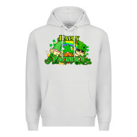 Dove Grey St. Patrick's Day gnomes Premium Hoodie - HowdyJamesFarm