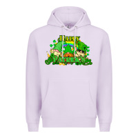 Lilac St. Patrick's Day gnomes Premium Hoodie - HowdyJamesFarm