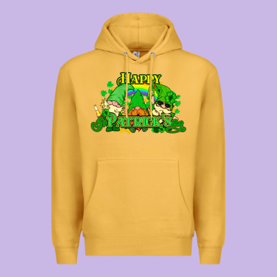 St. Patrick's Day Gnomes Premium Hoodie Designed By Howdyjamesfarm