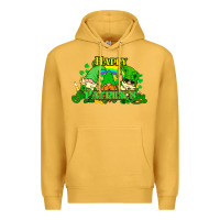 Mustard St. Patrick's Day gnomes Premium Hoodie - HowdyJamesFarm