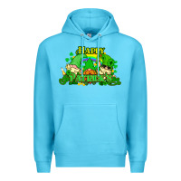 Ocean Blue St. Patrick's Day gnomes Premium Hoodie - HowdyJamesFarm
