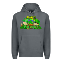 Rock St. Patrick's Day gnomes Premium Hoodie - HowdyJamesFarm