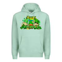 Seafoam St. Patrick's Day gnomes Premium Hoodie - HowdyJamesFarm