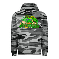 Slate Camo St. Patrick's Day gnomes Premium Hoodie - HowdyJamesFarm