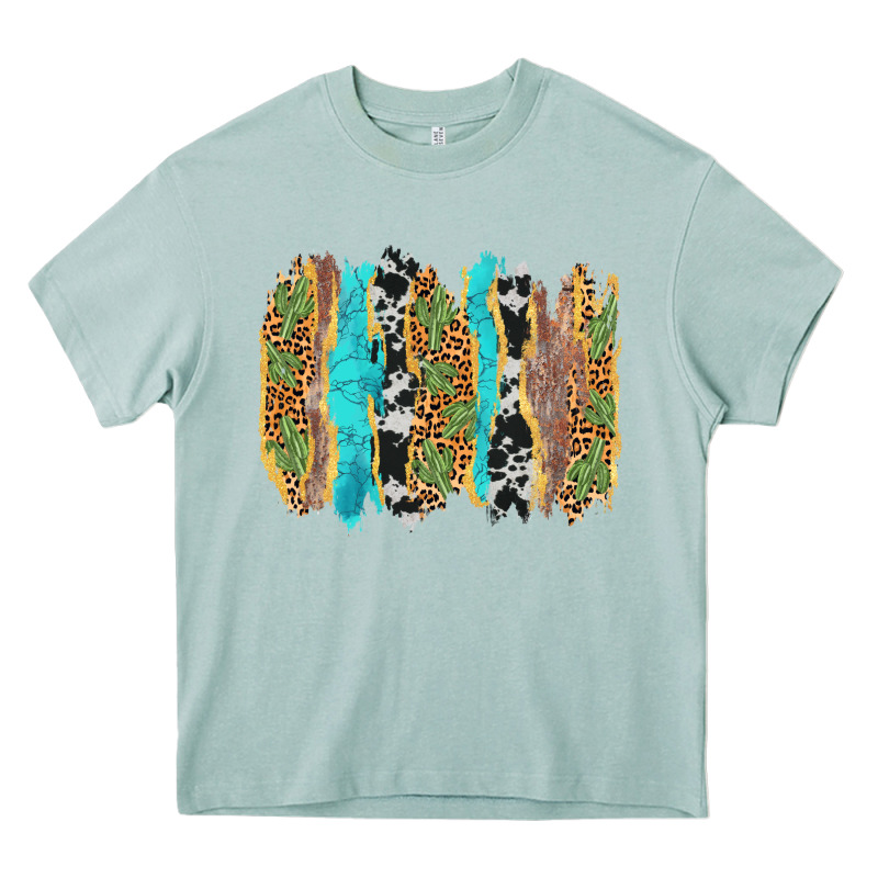 Western Brushstrokes Heavy Core Tee by AdoDesignShop | Teevron