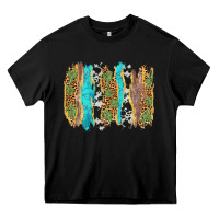 Black western brushstrokes Heavy Core Tee - AdoDesignShop