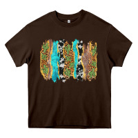 Chocolate Brown western brushstrokes Heavy Core Tee - AdoDesignShop
