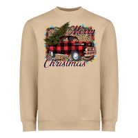 Mushroom Merry Christmas Truck Heavyweight Sweatshirt - Bettercallsaul