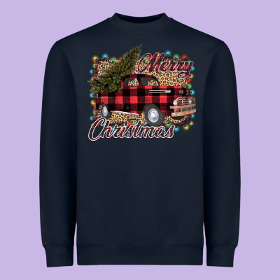 Merry Christmas Truck Heavyweight Sweatshirt Designed By Bettercallsaul