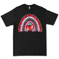 Black valentine's day rainbow Premium Tee - BarkalooDesign