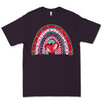 Plum valentine's day rainbow Premium Tee - BarkalooDesign