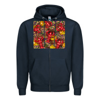 Navy mardi gras crawfish Zipper Hoodie - CowGirlArtShop