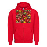 Red mardi gras crawfish Zipper Hoodie - CowGirlArtShop